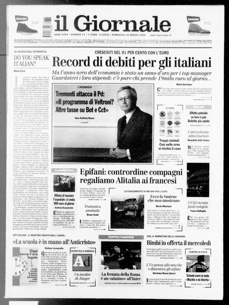 Il giornale : quotidiano del mattino